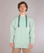 Canguro Oversize Friza Est. Ticket Aqua - tienda online