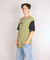 Remera Oversize Est.Dream Verde Combinado con Negro - comprar online