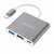 ADAPTADOR DEX PARA SAMSUNG USB 3.1 TIPO C HUB THUNDERBOLT 3.0 X HDMI USB 3 4K PRATA - COMPLETESTORE®