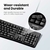 KIT TECLADO E MOUSE UGREEN DESIGN COMPACTO COM FIO PRETO - comprar online