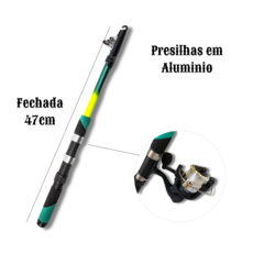 Kit Com 3 Varas De Pesca Telescópica Para Molinete 170cm - comprar online