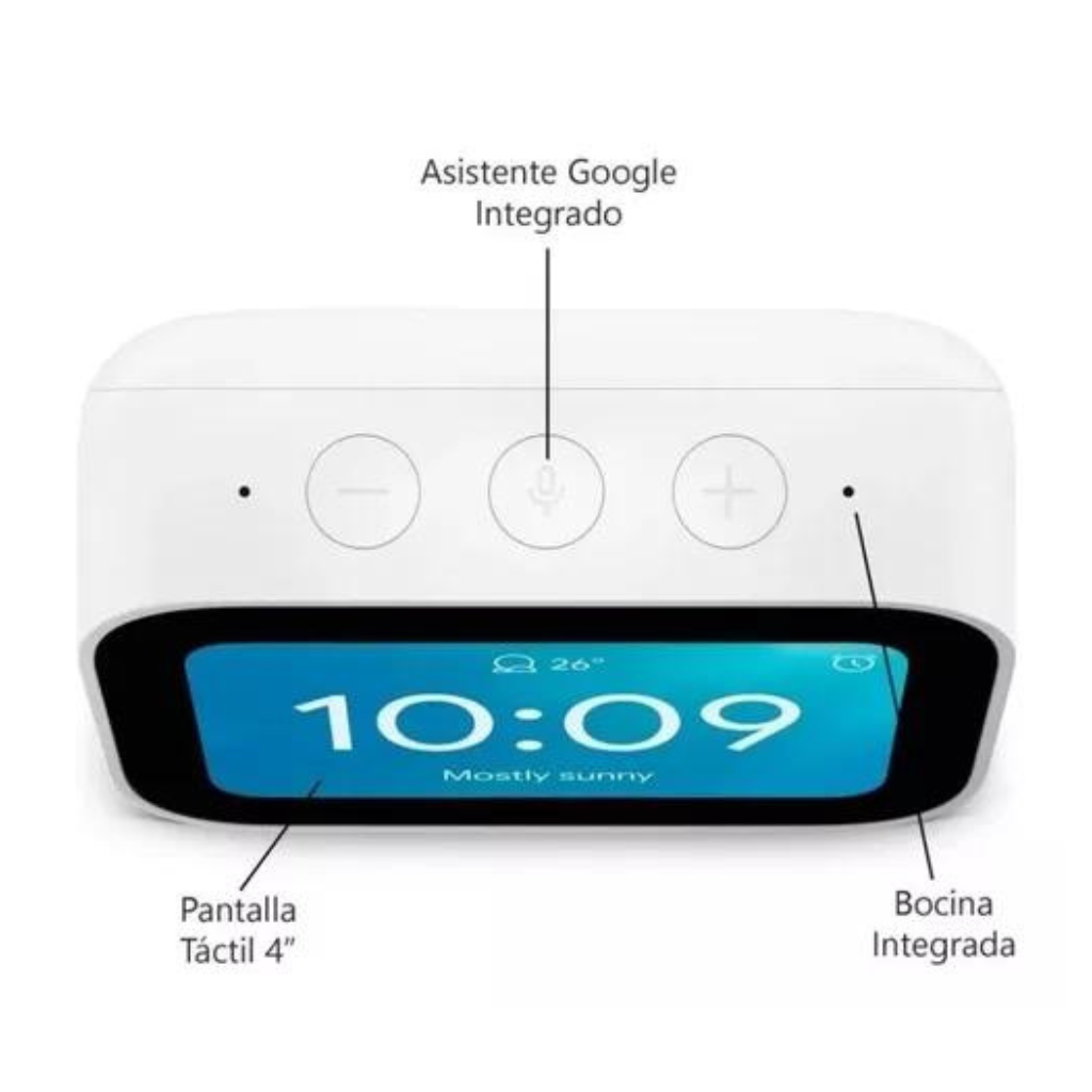 Reloj Despertador Inteligente Xiaomi, Pantalla LED Multi Touch de 3.97