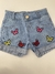 Short Jeans Borboleta