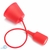 Pendente Colorido Silicone Vermelho Fio Tecido Soquete E27 Led - comprar online