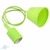 Pendente Colorido Silicone Verde Fio Tecido Soquete E27 Led