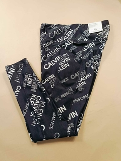 Leggin negro con estampado Calvin klein