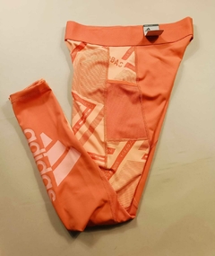 Leggin naranja con estampado adidas