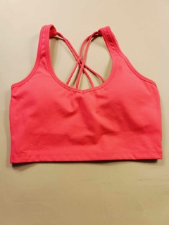 Top de tirantes rosa neon Calvin klein