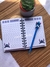 Caderno A6 Stitch Azul. - comprar online