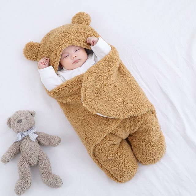Cobertor De Bebe Cobertura do bebê do urso do significado do nome