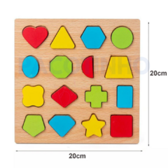 Tabubeiro Formas Geométricas - Brinquedos Montessori para bebês