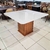 CONJUNTO MESA DE JANTAR 138 CANELA/VIDRO CREME C/ BASE GIRATÓRIA + 6 CADEIRAS LANA na internet