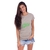 Camisa areia baby look - Bild - comprar online