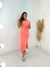 Vestido midi rosa claro - comprar online