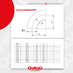 CURVA SANITARIA 90º 316 - comprar online