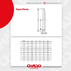 TAPA CLAMP 316 en internet