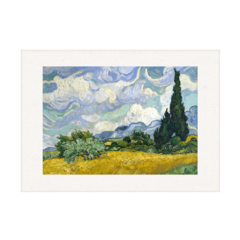 QUADRO O CAMPO DE TRIGO COM CIPRESTES | VICENT VAN GOGH