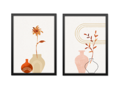 COMPOSIÇÃO 2 QUADROS | MODERN VASES na internet