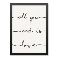 QUADRO ALL YOU NEED IS LOVE na internet