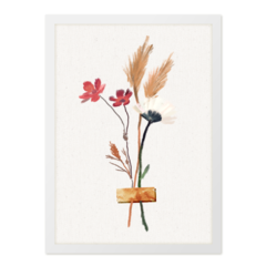 QUADRO RAMO DE FLORES I - corah.store