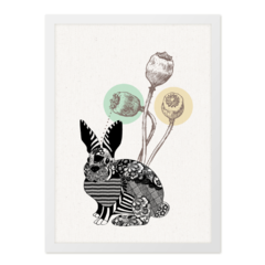 QUADRO ABSTRACT BUNNY - corah.store