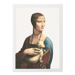 QUADRO DAMA COM ARMINHO II | LEORNADO DA VINCI - corah.store