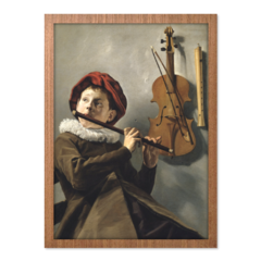 QUADRO MENINO TOCANDO FLAUTA | JUDITH LEYSTER - loja online