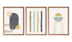 COMPOSIÇÃO 3 QUADROS | MODERN SHAPES 1 - loja online