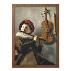 Imagem do QUADRO MENINO TOCANDO FLAUTA | JUDITH LEYSTER