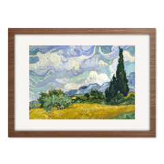 Imagem do QUADRO O CAMPO DE TRIGO COM CIPRESTES | VICENT VAN GOGH