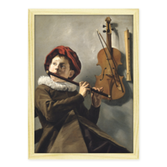 QUADRO MENINO TOCANDO FLAUTA | JUDITH LEYSTER