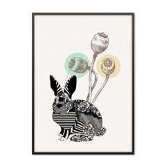 QUADRO ABSTRACT BUNNY - comprar online