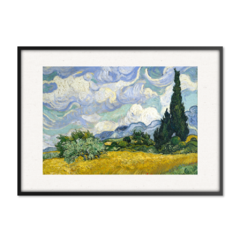 QUADRO O CAMPO DE TRIGO COM CIPRESTES | VICENT VAN GOGH - comprar online