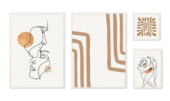 COMPOSIÇÃO 4 QUADROS | COUPLE AND LINES - comprar online