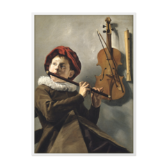 QUADRO MENINO TOCANDO FLAUTA | JUDITH LEYSTER - comprar online