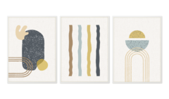 COMPOSIÇÃO 3 QUADROS | MODERN SHAPES 1 - comprar online