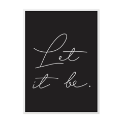 QUADRO LET IT BE - comprar online