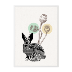 QUADRO ABSTRACT BUNNY - comprar online