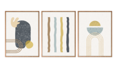 COMPOSIÇÃO 3 QUADROS | MODERN SHAPES 1 - comprar online