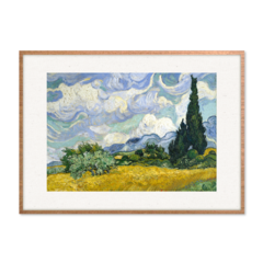 QUADRO O CAMPO DE TRIGO COM CIPRESTES | VICENT VAN GOGH na internet