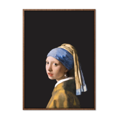 QUADRO MOÇA COM BRINCO DE PÉROLA I | VERMEER - corah.store