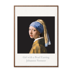 QUADRO MOÇA COM BRINCO DE PÉROLA II | VERMEER - corah.store