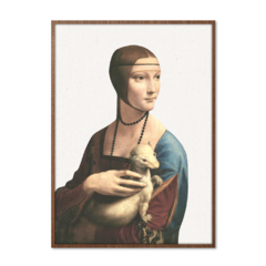 QUADRO DAMA COM ARMINHO II | LEORNADO DA VINCI - corah.store