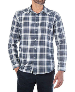 CAMISA MANGA LONGA SLIM FLANELA XADREZ - comprar online