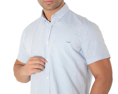 CAMISA MANGA CURTA SLIM FIT OXFORD BUTTON DOWN - loja online