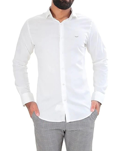 CAMISA MANGA LONGA SUPER SLIM COM ELASTANO na internet