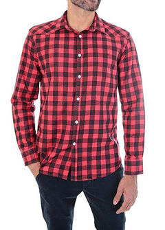 CAMISA MANGA LONGA SLIM FLANELA XADREZ - loja online