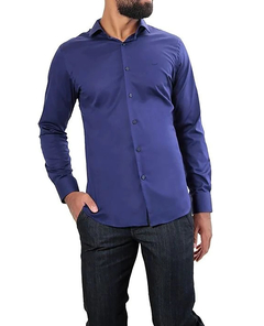 CAMISA MANGA LONGA SUPER SLIM COM ELASTANO - loja online