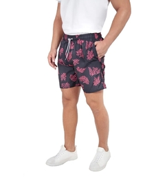 SHORT PRAIA ESTAMPADO COM ELASTANO