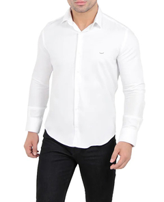 CAMISA SLIM FIT MANGA LONGA MAQUINETADA